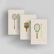 Load image into Gallery viewer, Racket Sports / Small Art Prints