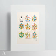 Load image into Gallery viewer, Alpine States / Poster Art Print
