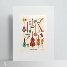 Load image into Gallery viewer, String Instruments / Poster Art Print