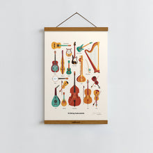 Load image into Gallery viewer, String Instruments / Poster Art Print