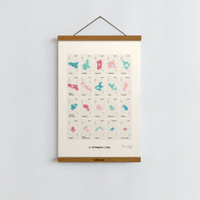 Load image into Gallery viewer, Regions of Italy / Poster Art Print