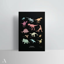 Load image into Gallery viewer, Dinosaurs of the Mesozoic Period / Poster Art Print
