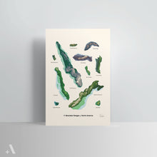 Load image into Gallery viewer, North American Mountain Ranges | Poster Art Print