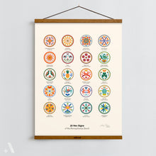 Load image into Gallery viewer, Pennsylvania Dutch Hex Signs | Folk Art Poster Print