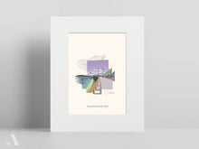 Load image into Gallery viewer, Enola Low Grade Trail small print, matted to 8x10”, featuring this peaceful Lancaster County rail trail with gravel path and scenic countryside views. Perfect wall art for nature lovers, hikers, and fans of Pennsylvania’s historic trails.