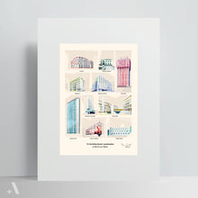 Load image into Gallery viewer, Architectural Landmarks of Modernist Milan / Poster Art Print