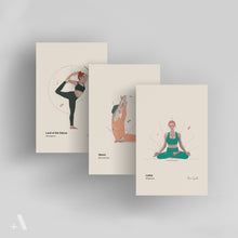 Load image into Gallery viewer, Yoga Positions / Small Art Prints