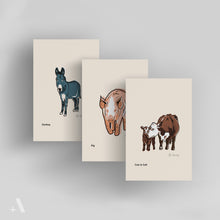 Load image into Gallery viewer, Animals of Farm Country | Small Art Prints