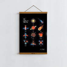 Load image into Gallery viewer, Lights in the Night Sky / Poster Art Print