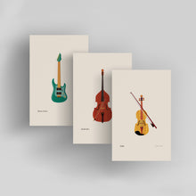 Load image into Gallery viewer, String Instruments / Small Art Prints
