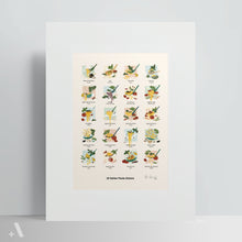 Load image into Gallery viewer, Italian Pasta Dishes / Poster Art Print
