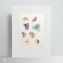Load image into Gallery viewer, Continents of Planet Earth / Poster Art Print
