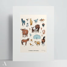 Load image into Gallery viewer, Animals of Farm Country / Poster Art Print
