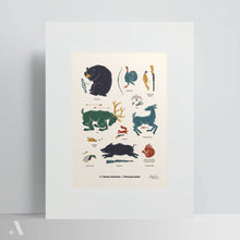 Load image into Gallery viewer, Game Animals of Pennsylvania / Poster Art Print
