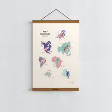 Load image into Gallery viewer, Continents of Planet Earth / Poster Art Print
