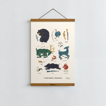 Load image into Gallery viewer, Game Animals of Pennsylvania / Poster Art Print
