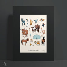 Load image into Gallery viewer, Animals of Farm Country / Poster Art Print
