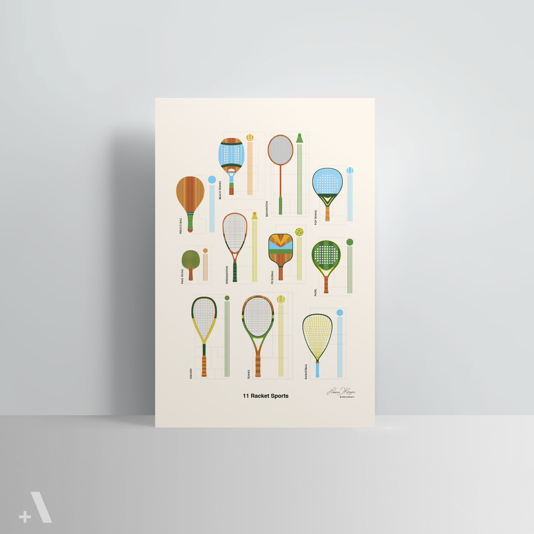 Racket Sports / Poster Art Print