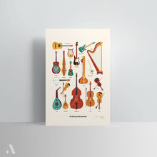 Load image into Gallery viewer, String Instruments / Poster Art Print
