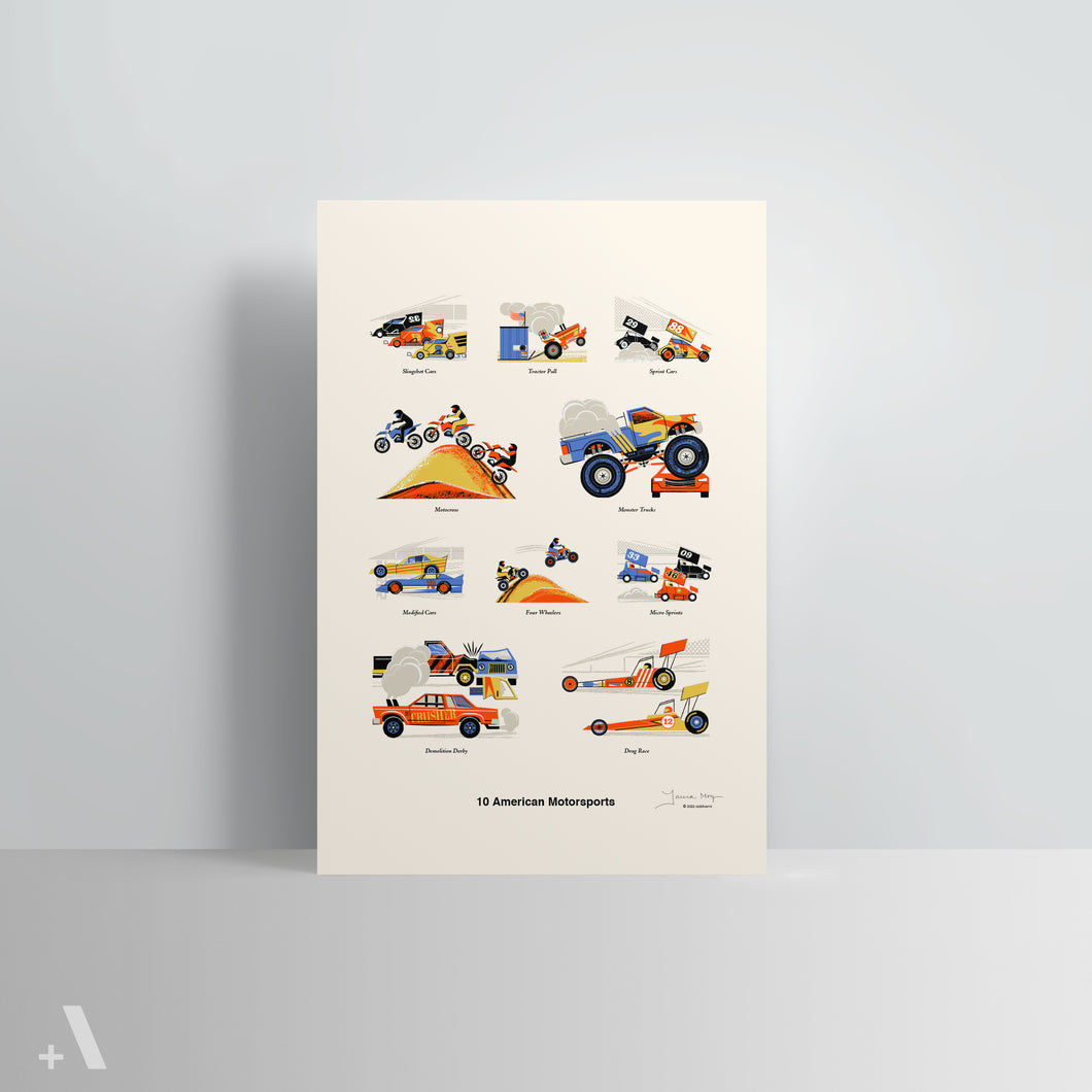 American Motorsports / Poster Art Print