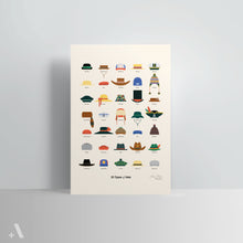 Load image into Gallery viewer, Types of Hats / Poster Art Print
