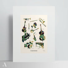 Load image into Gallery viewer, Jazz Instruments / Poster Art Print
