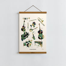 Load image into Gallery viewer, Jazz Instruments / Poster Art Print
