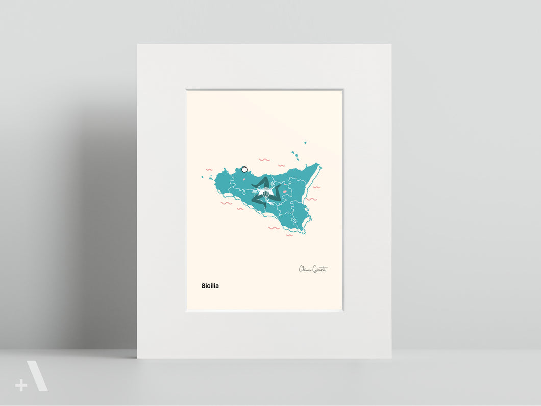 Regions of Italy / Small Art Prints