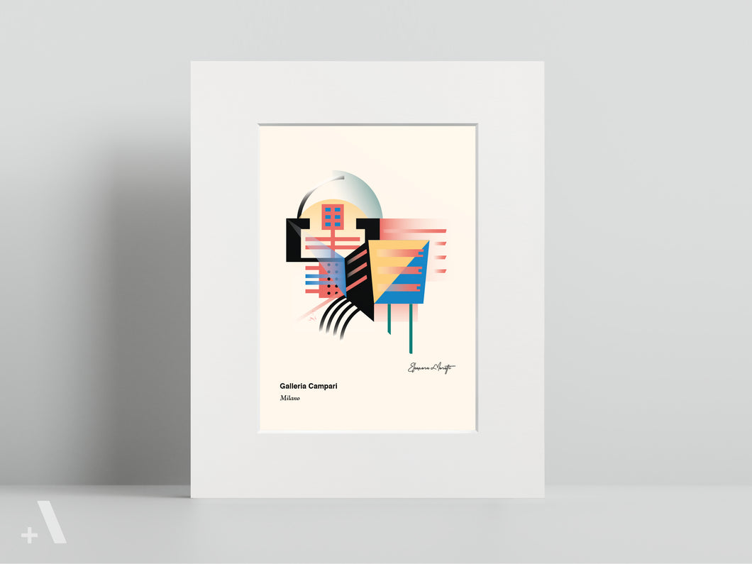 Icons of Futurist Milan / Small Art Prints