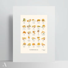 Load image into Gallery viewer, Italian Street Foods / Poster Art Print
