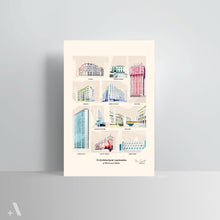Load image into Gallery viewer, Architectural Landmarks of Modernist Milan / Poster Art Print
