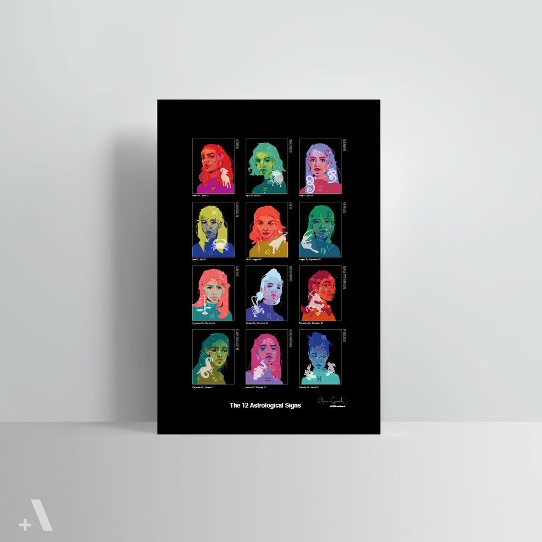 Astrological Signs / Poster Art Print