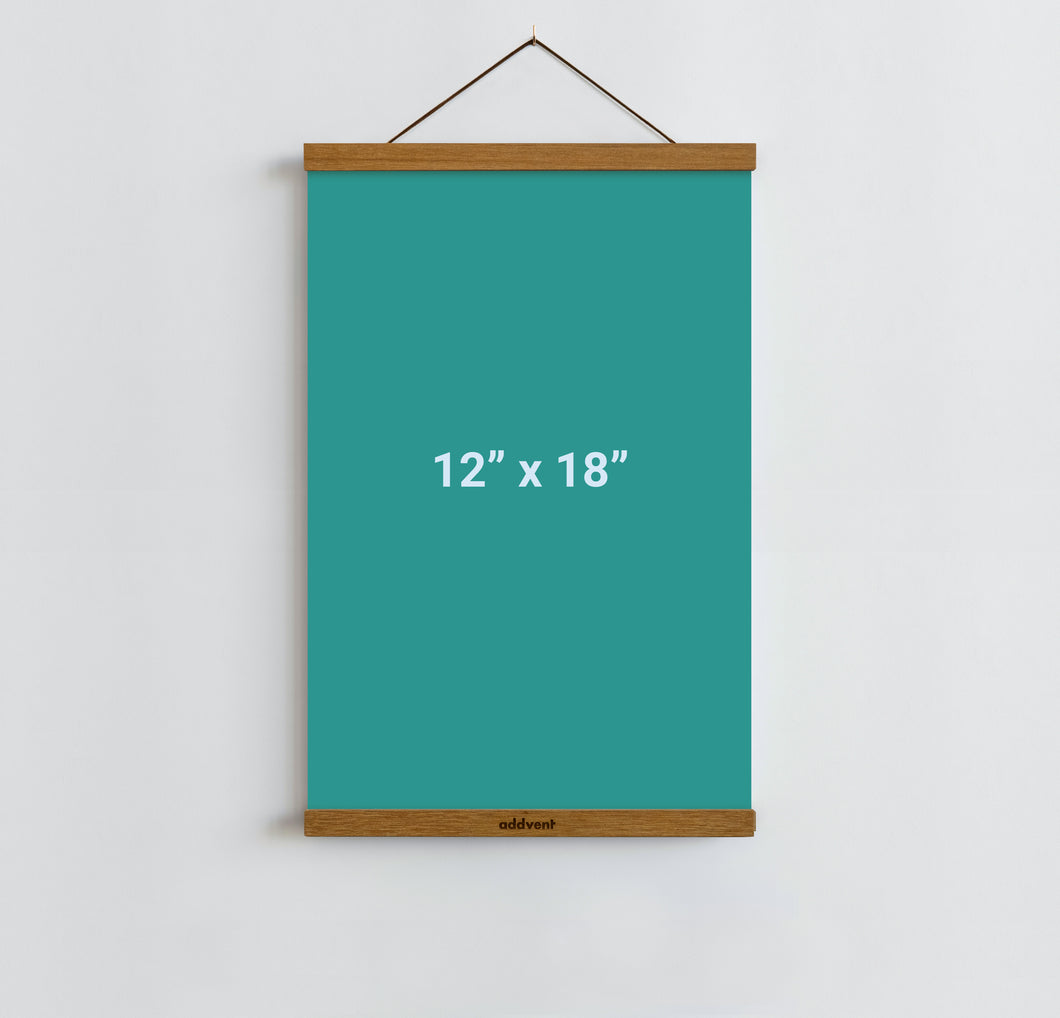 Magnetic Wood Hanging Frames for Art Prints and Posters