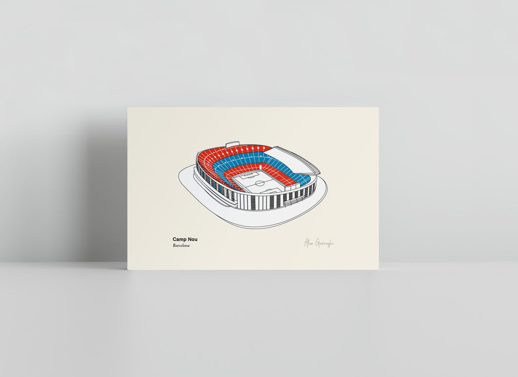 Soccer Stadiums of Europe / Small Art Prints